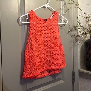 Juniors Boutique Bright Colored Mesh Crop-Top - Size Small - $8